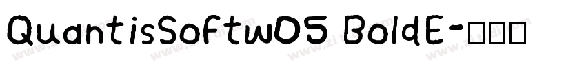 QuantisSoftw05 BoldE字体转换